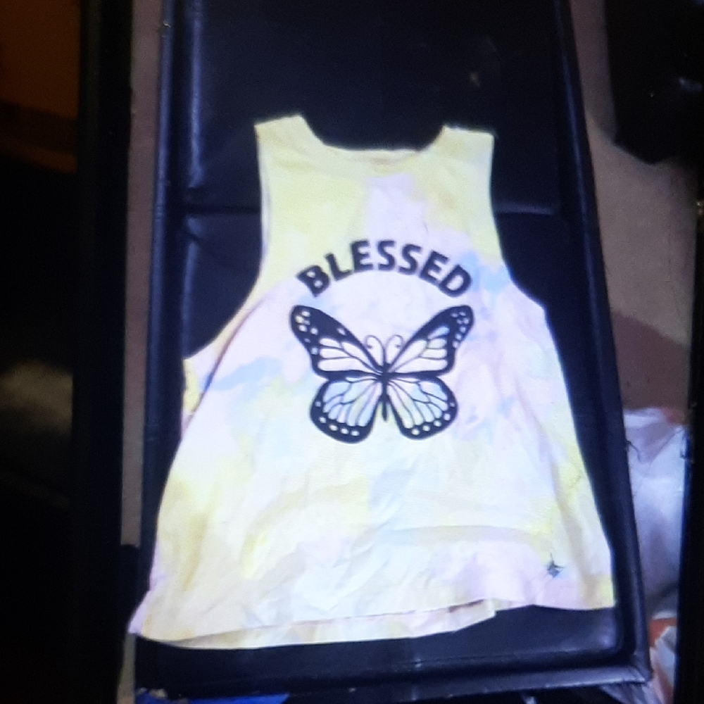 NOBO Yellow Butterfly Tank Top